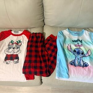 Kids Pajamas Set and Stitch PJ Top